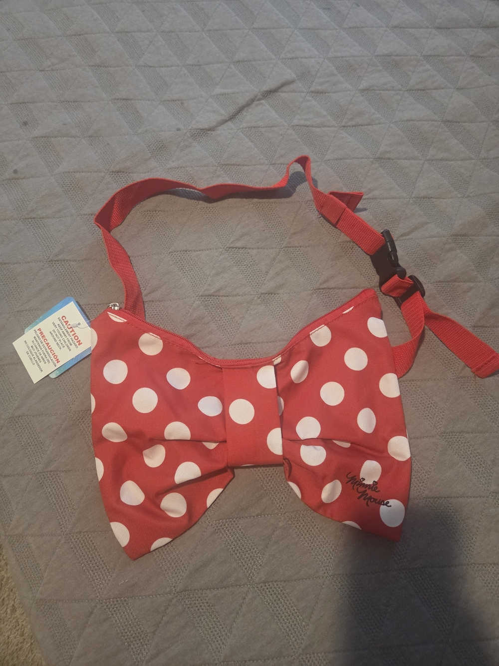 Kids Red Polka Dot Bow Crossbody Bag